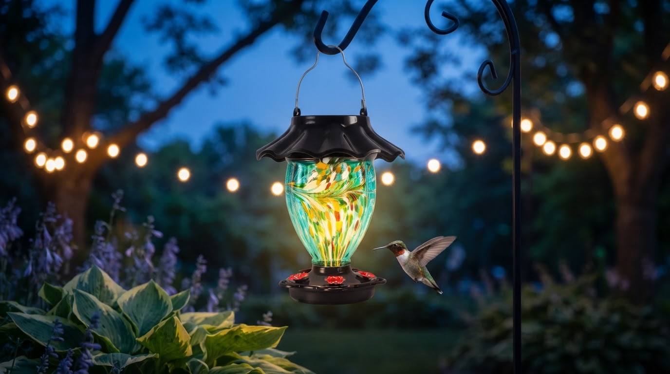 Why should I choose a Solar Hummingbird Feeder with lights?