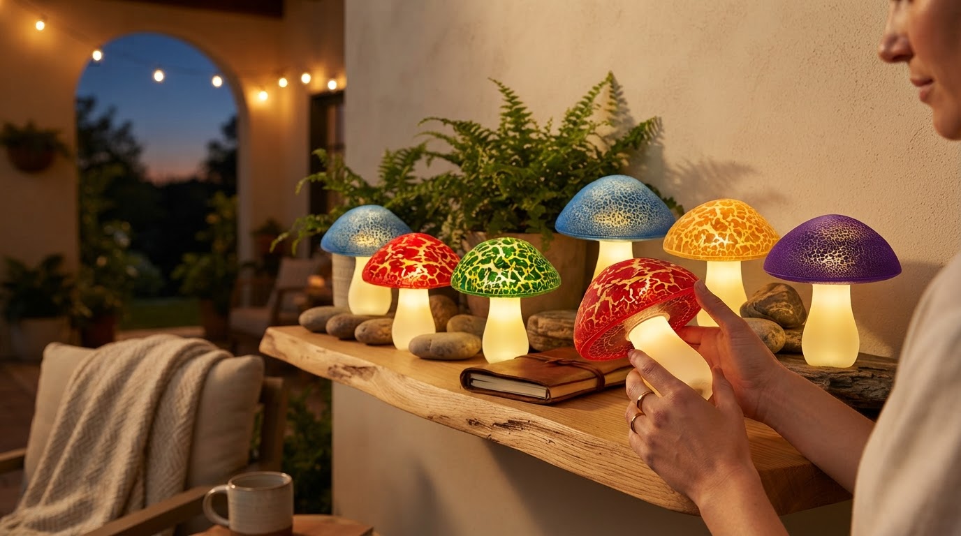 Are Solar Mushroom Lights waterproof for year-round use?
