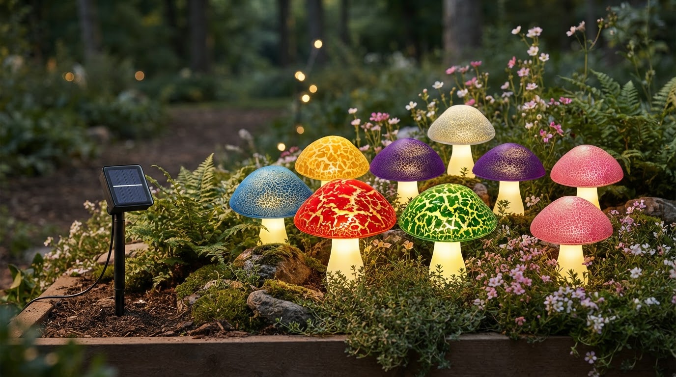 Evaluating Solar Mushroom Lights for Fairy Gardens