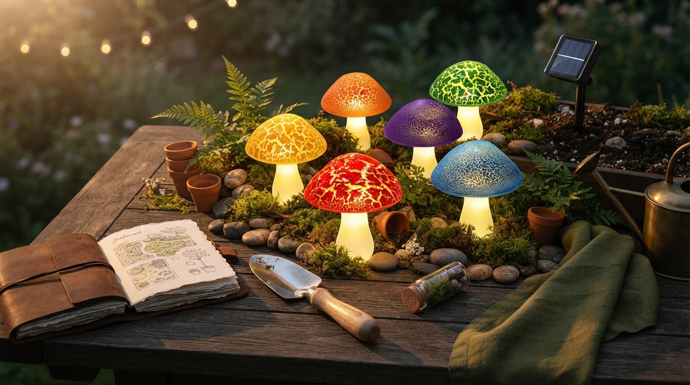 Enhancing Fairy Garden Mushroom Lights for Nighttime