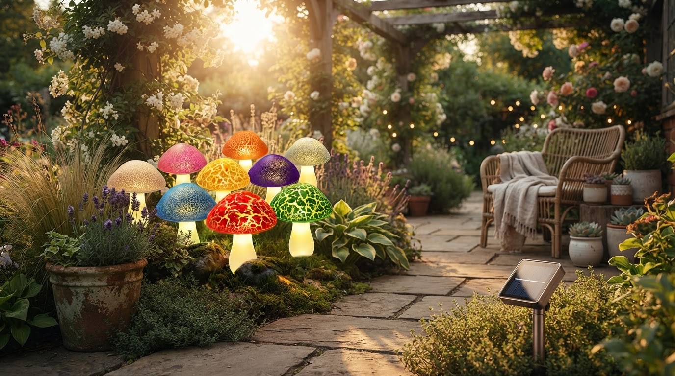 Solar Mushroom Lights: Analyzing the Summer Garden Trend