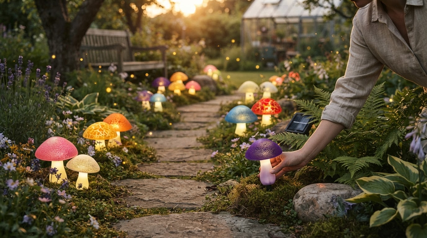 Are Solar Mushroom Lights effective for garden lighting?
