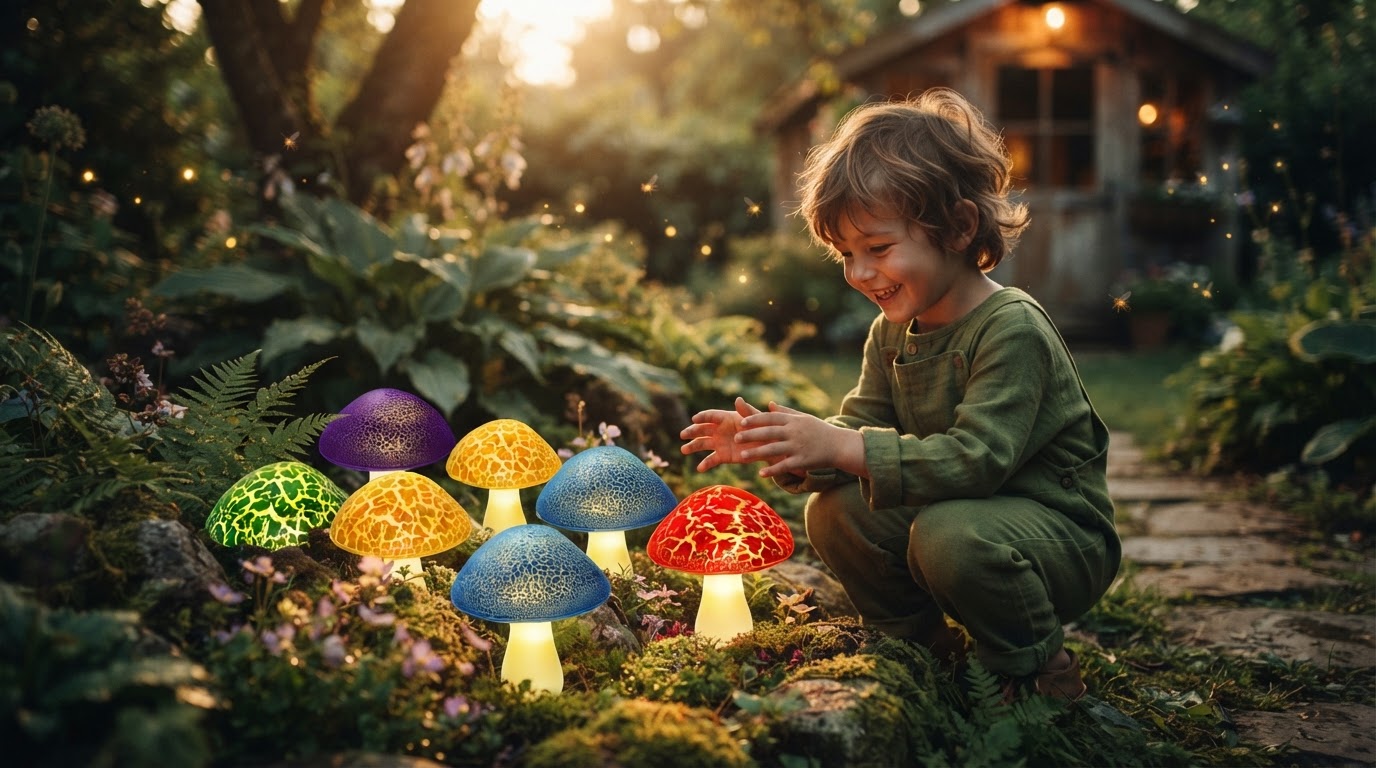 5-Step Setup for Solar Mushroom Lights Garden Stakes