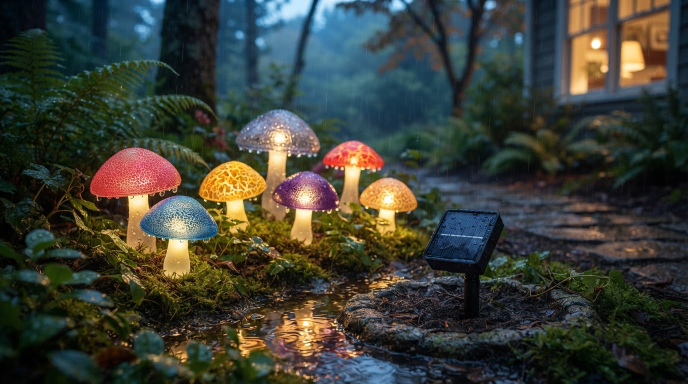 Are Solar Mushroom Lights Waterproof for Year-Round Use?