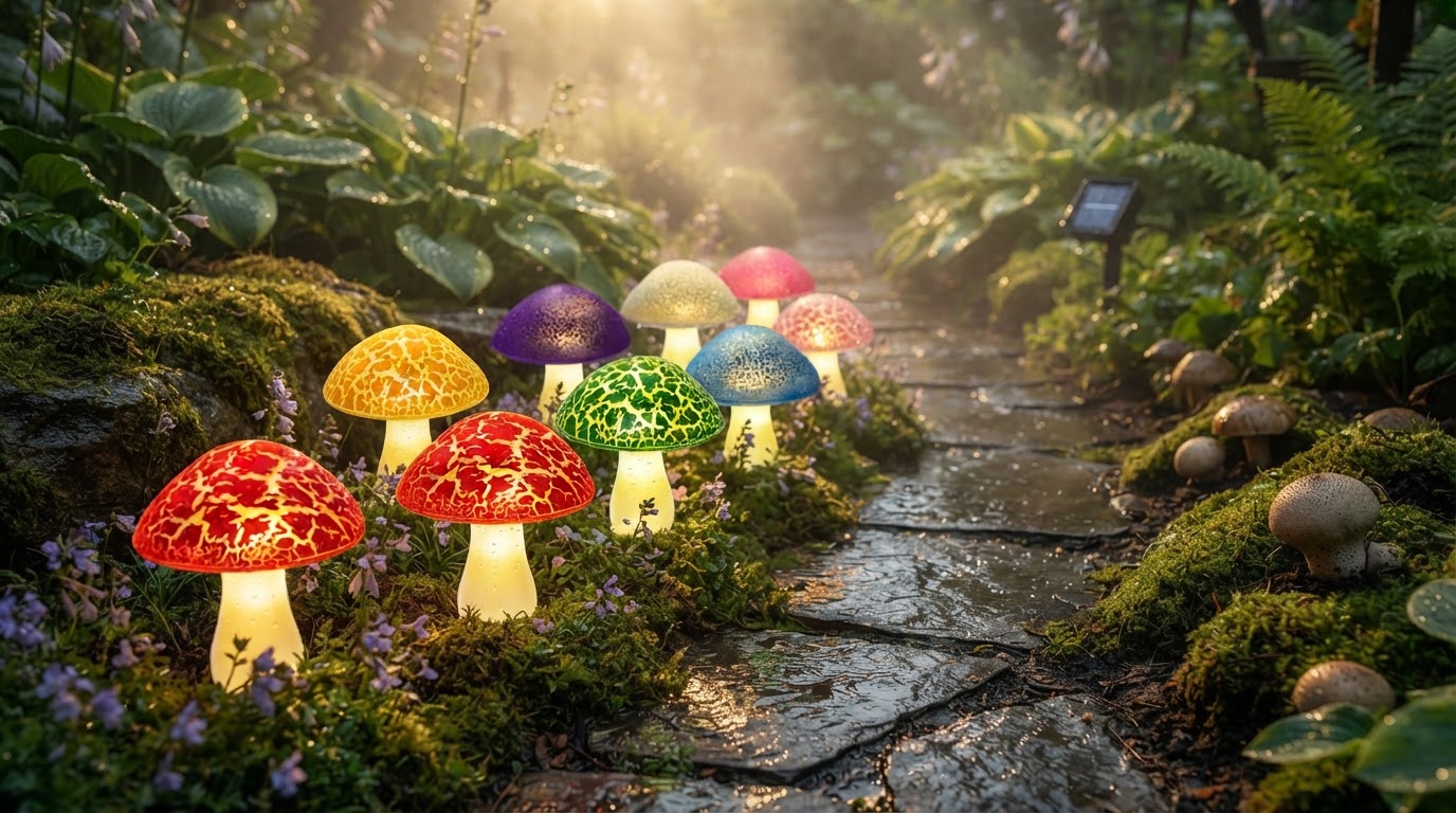 Are Solar Mushroom Lights truly waterproof for pathways?