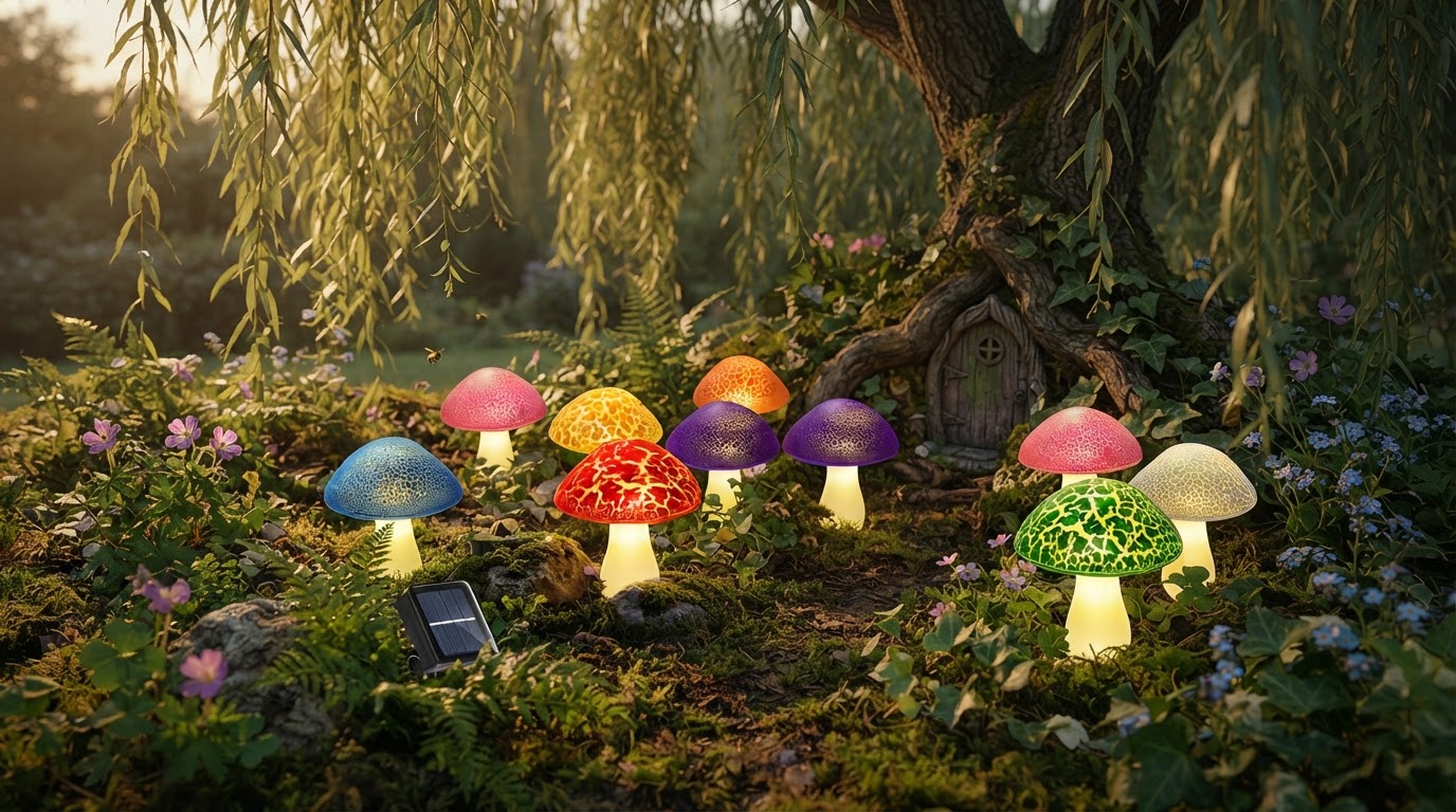 How to Create Whimsical Fairy Garden Decor With Solar Mushroom Lights?