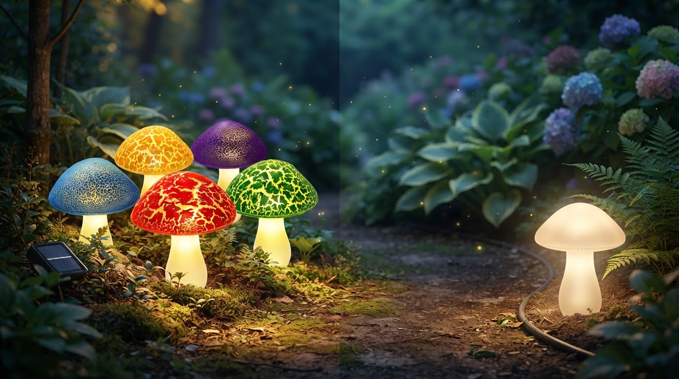 Why choose solar powered fairy mushroom path lights?