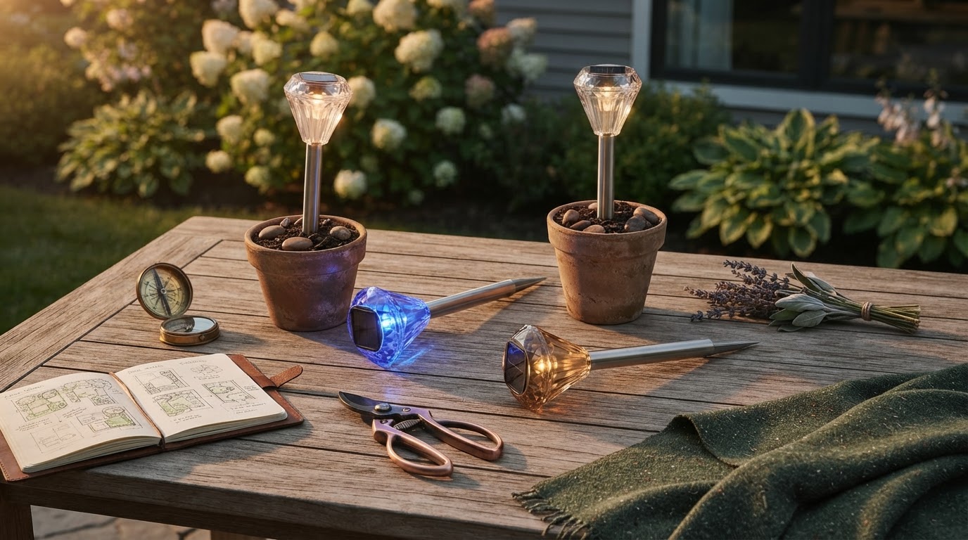 Solar Garden Color Lights for High-Lumen Outdoor Accents