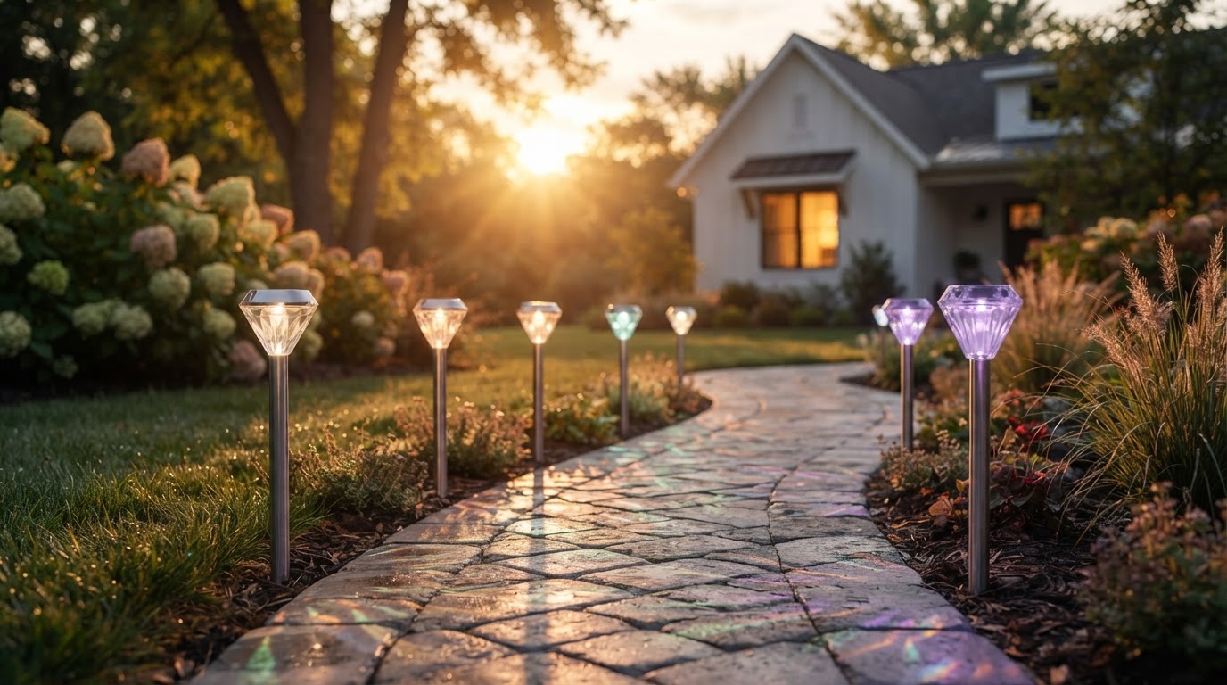 How Color-Changing Solar Stakes Enhance Landscape Aesthetics