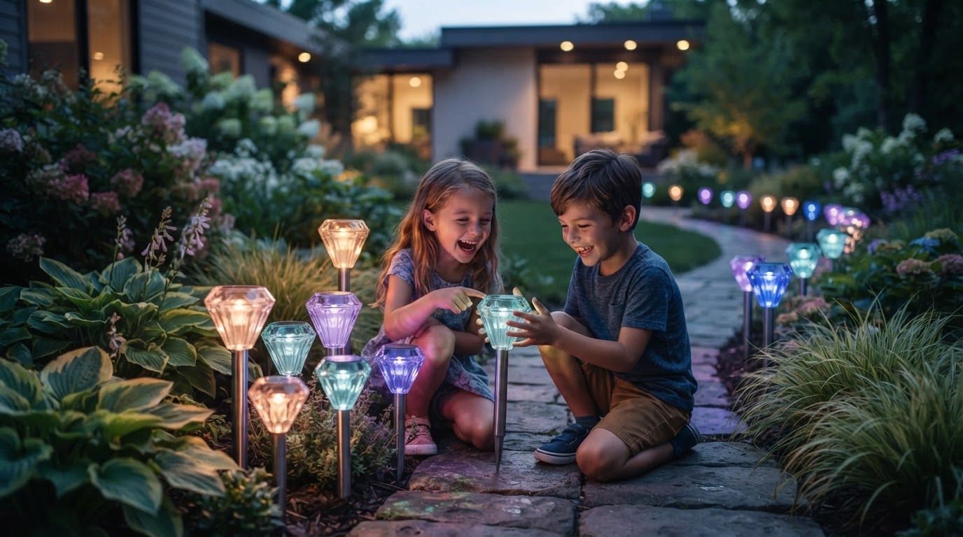 How to Install Modern Solar Garden Color Lights Correctly?