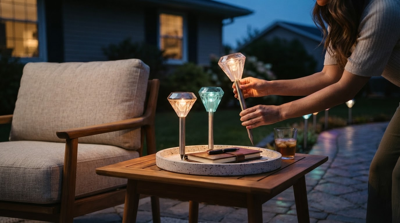 Solar Garden Color Lights Precision Spotlight Review