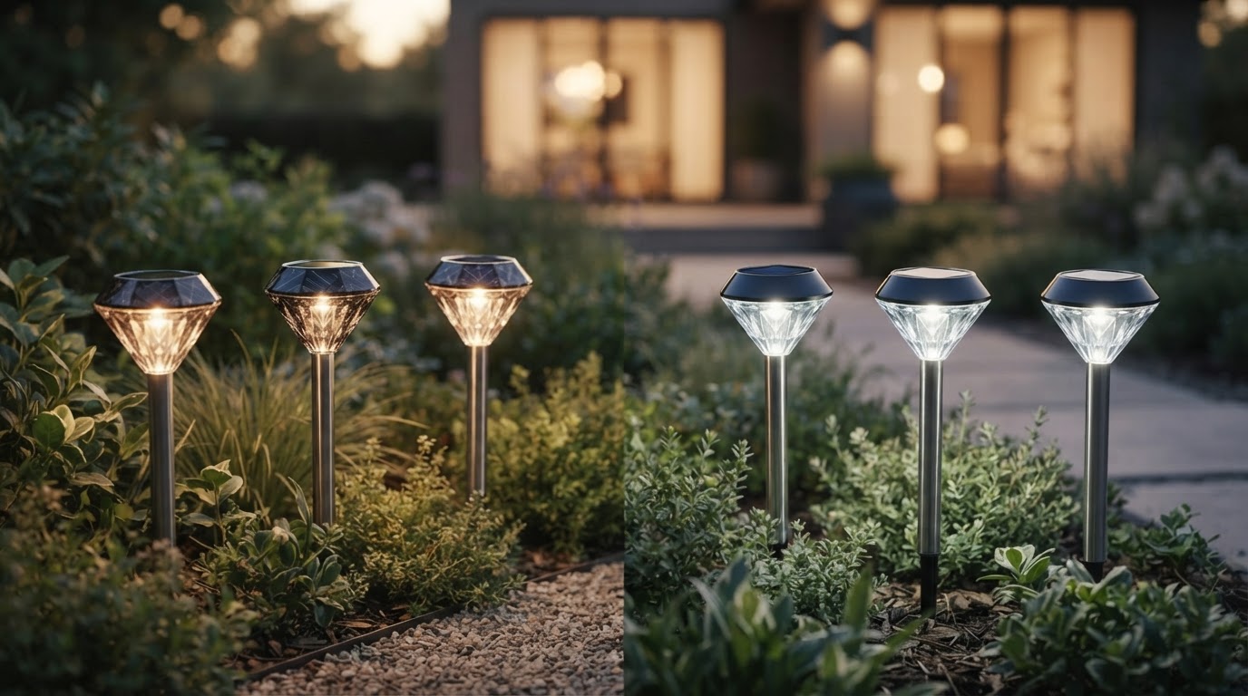 Polycrystalline vs Monocrystalline Solar Lights for Garden Decor