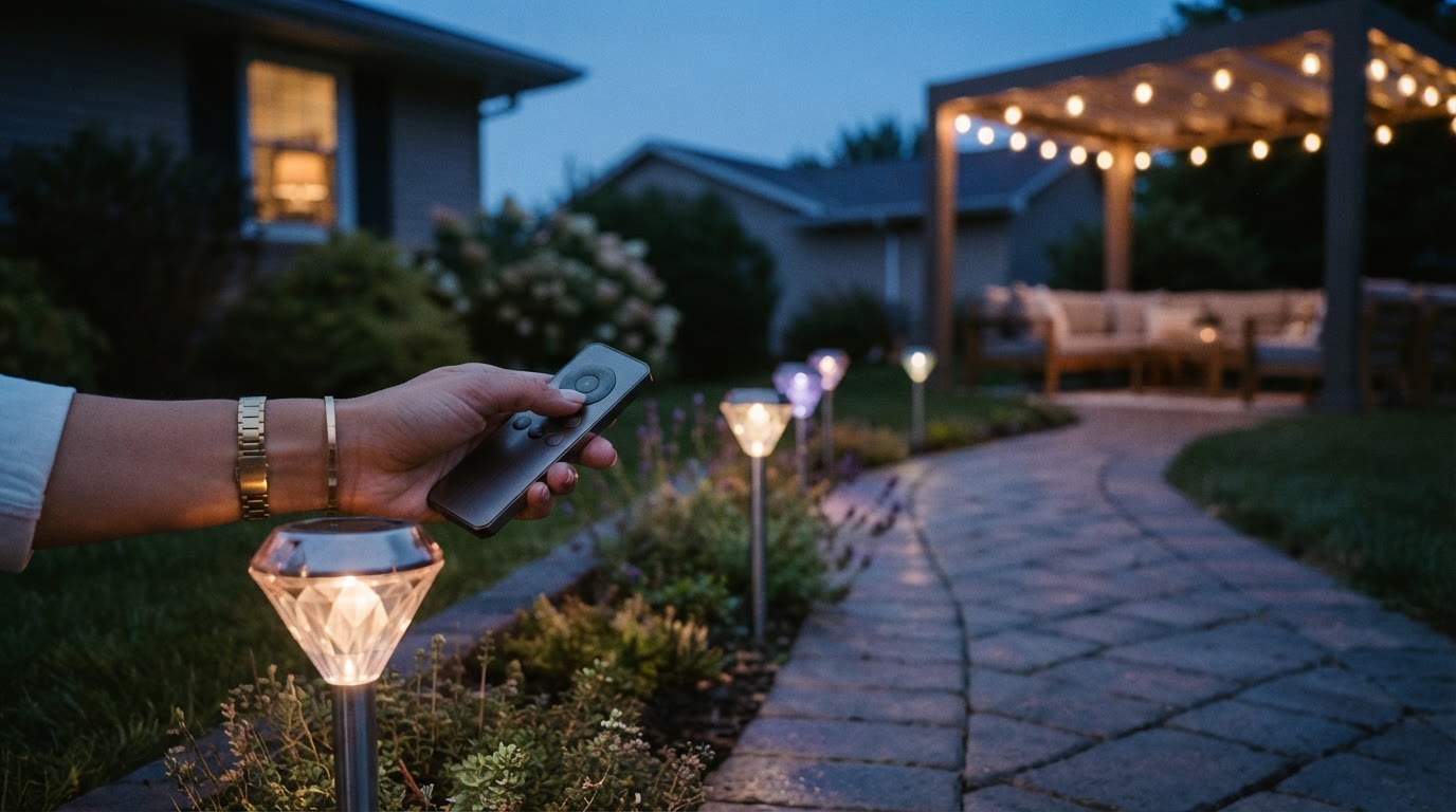 Precision Control with Solar Garden Color Lights Remote Systems