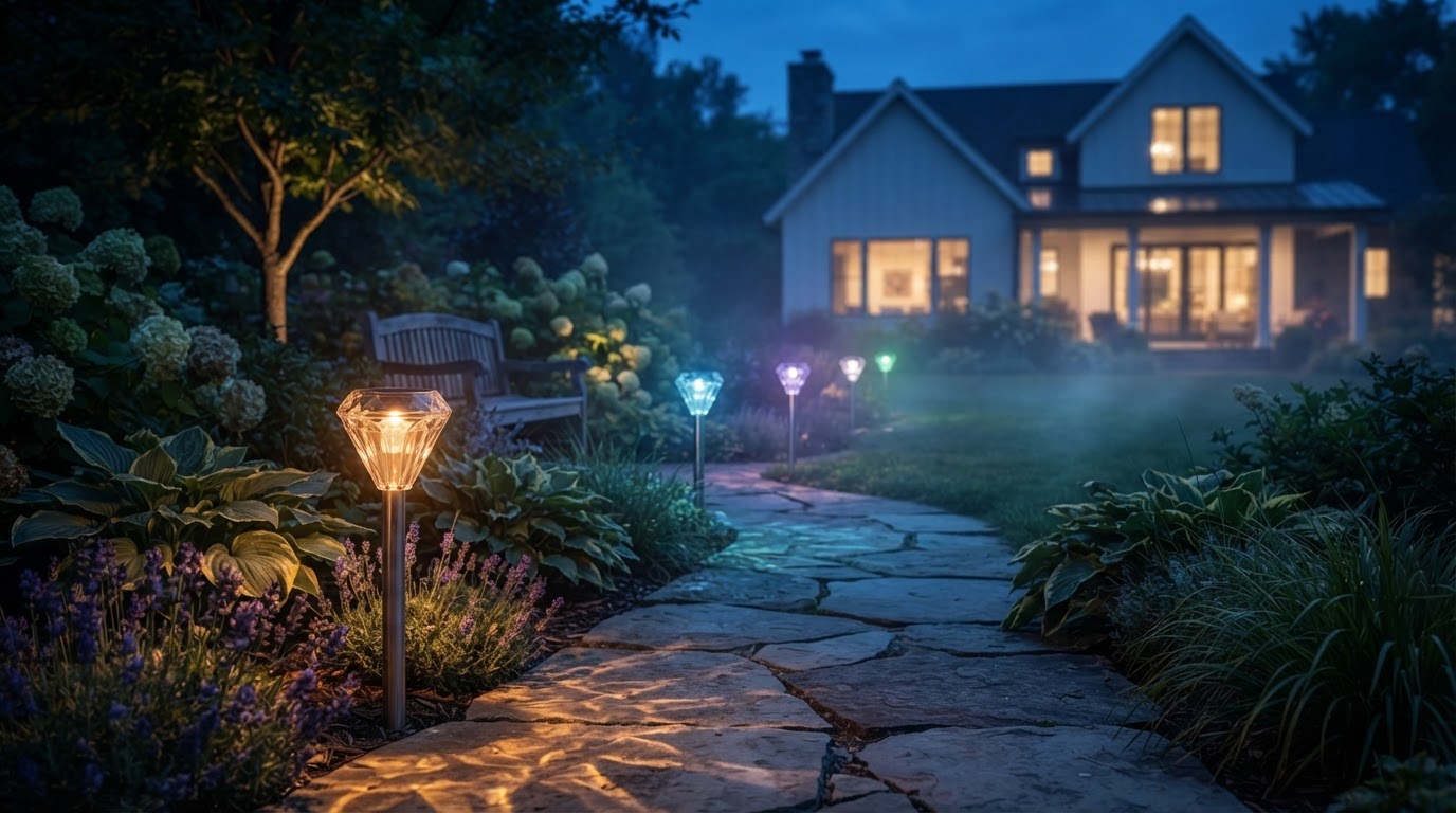 Do Solar Garden Color Lights RGB Spotlights Last All Night?
