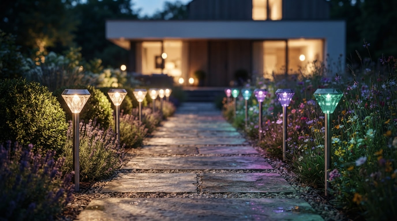 Solar Garden Color Lights: RGB or Warm White?