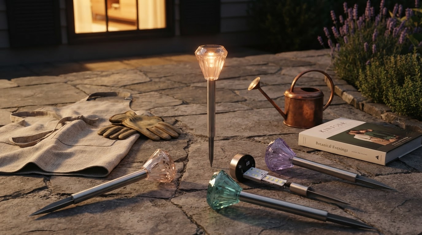 Solar Garden Color Lights Framework for Walkway Design