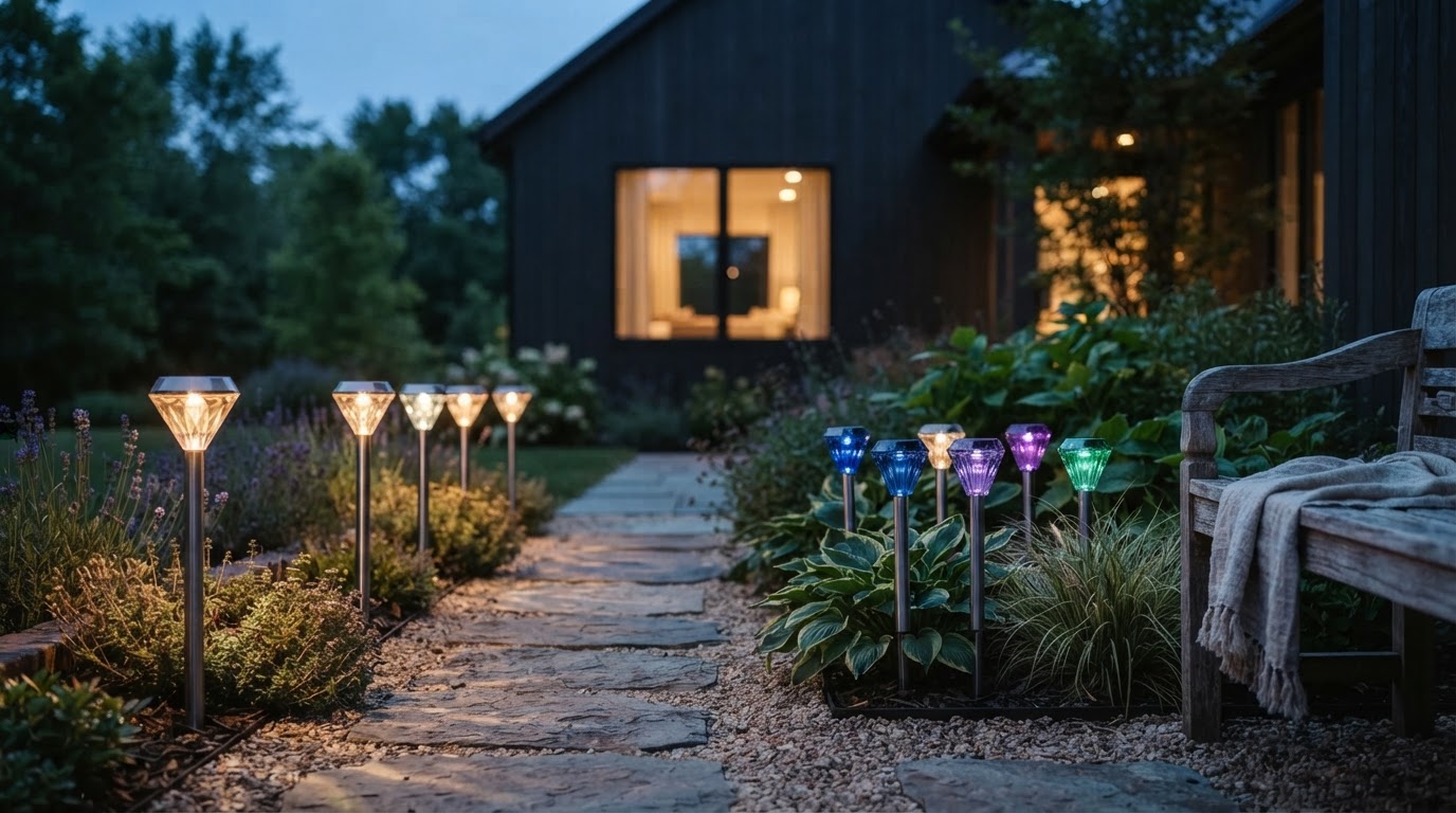 Solar Garden Color Lights Landscape Selection Framework