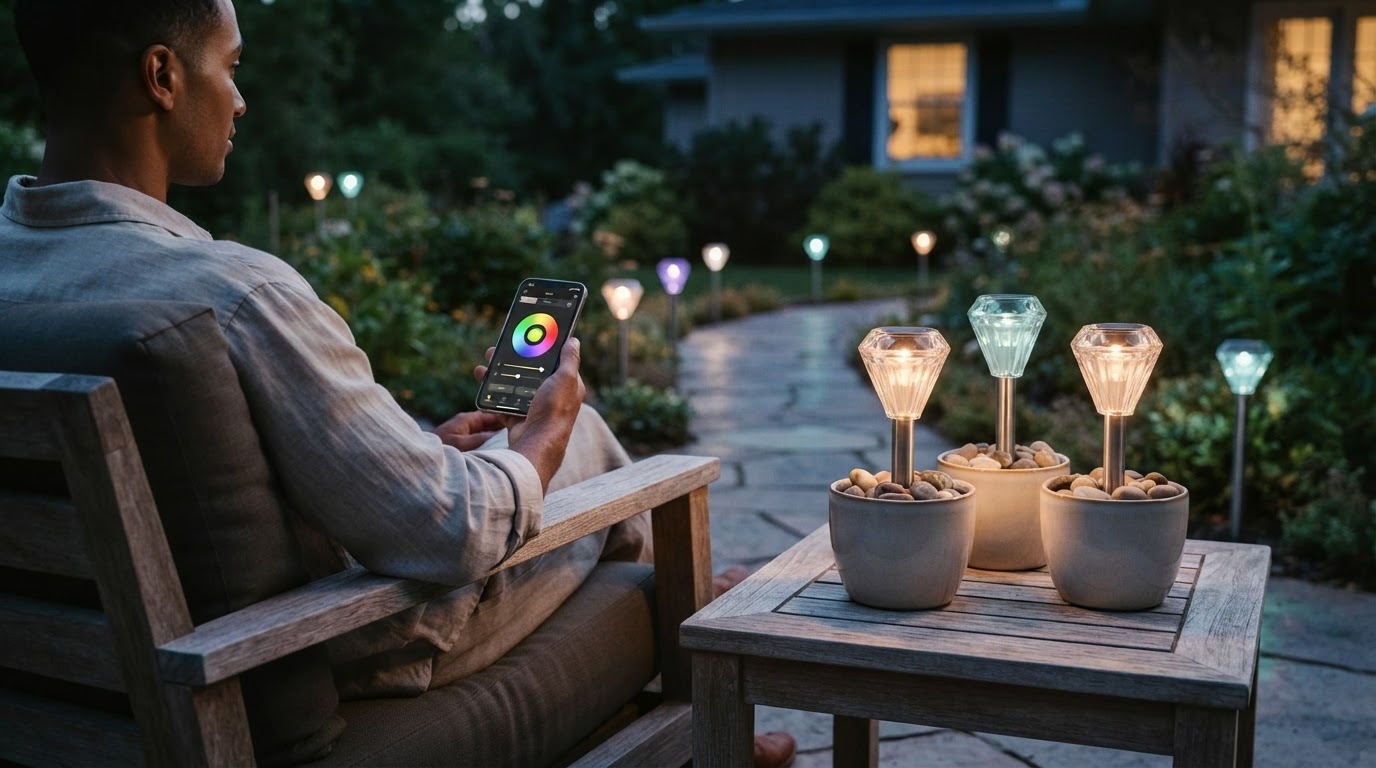 Solar Garden Color Lights and the Smart Control Framework