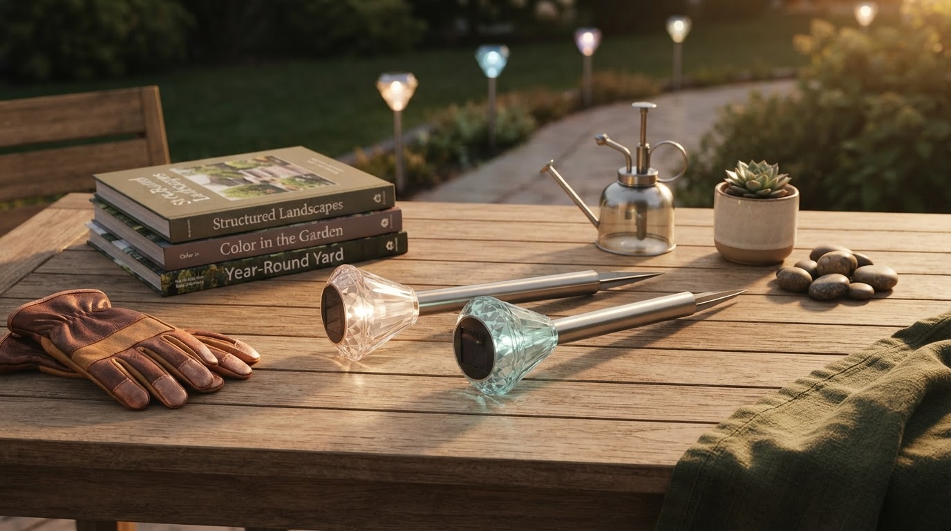 Solar Garden Color Lights for Year-Round Yard Aesthetics