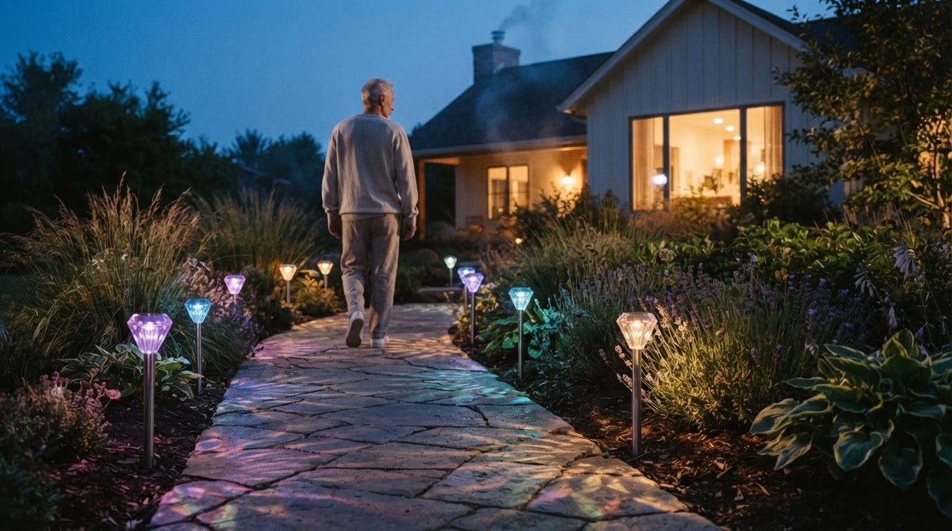 Why use Solar Garden Color Lights for walkways?