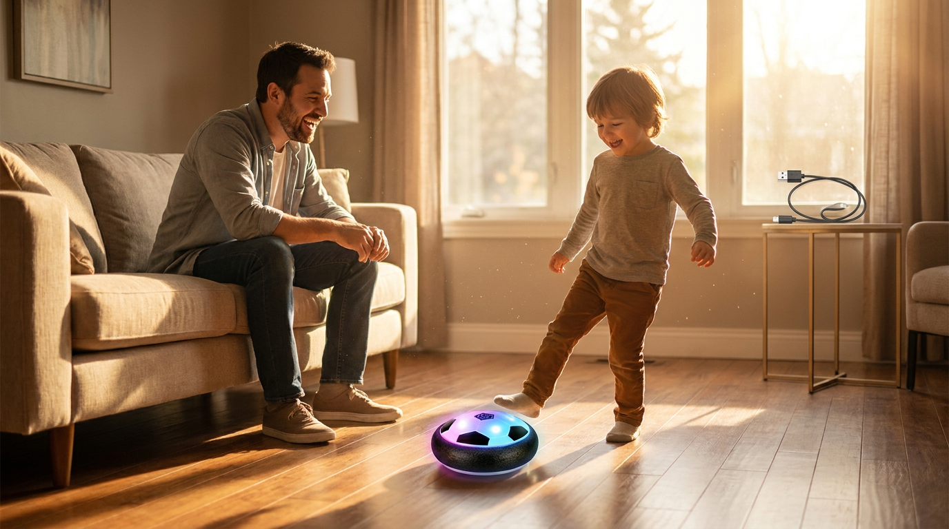 How do I charge a Glide Soccer hover ball effectively?