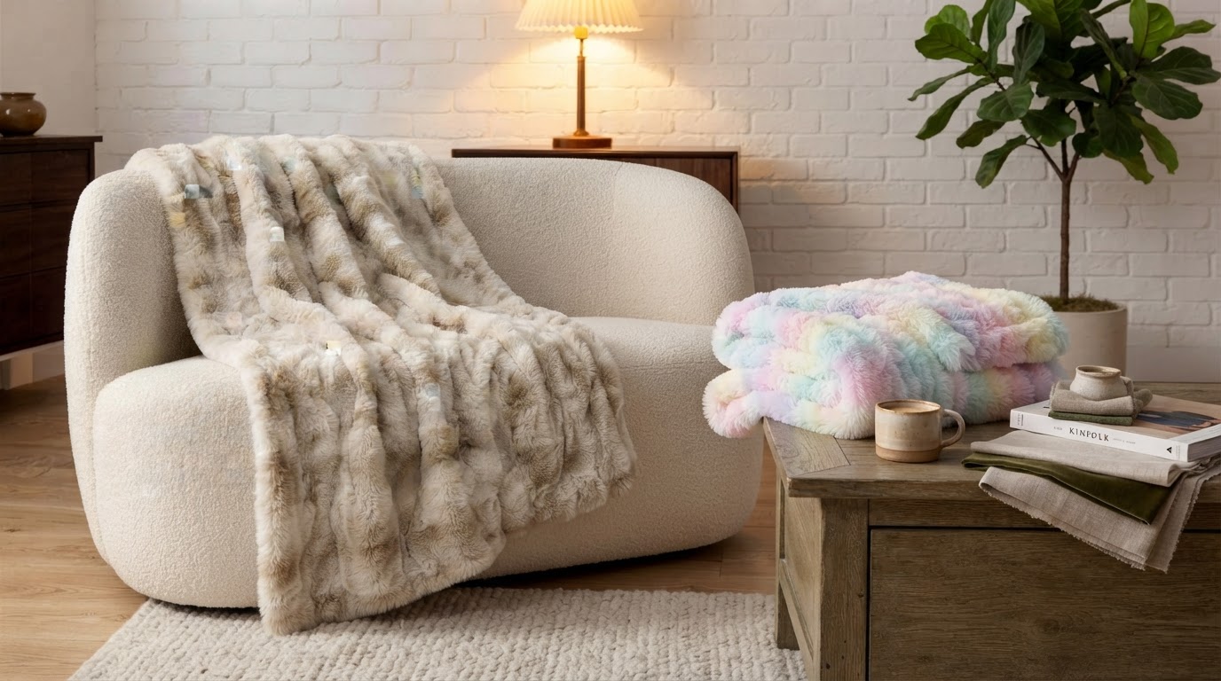 Selecting a Faux Rabbit Fur Throw Blanket for Home Comfort