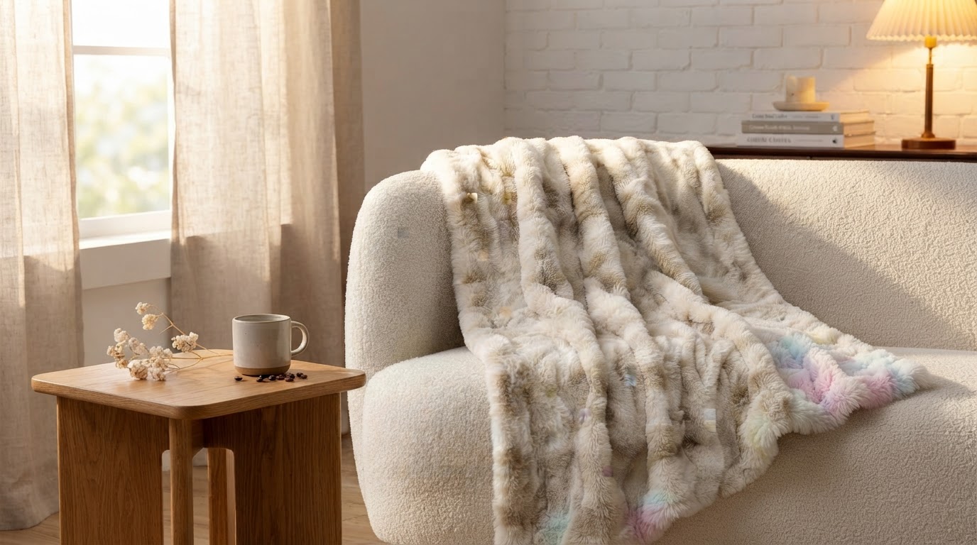 Can a Faux Rabbit Fur Throw Blanket go in the wash?