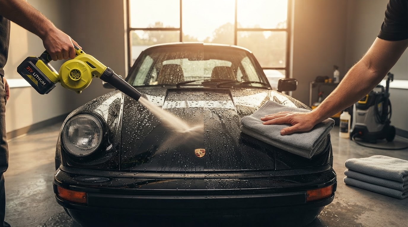 Contactless Air Drying vs. Microfiber Towels: Preventing Water Spots and Swirls