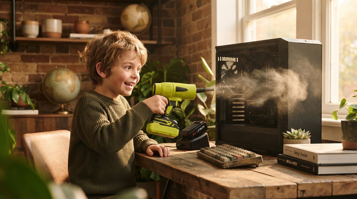 How to Clean a PC Using the Jet Blower Cordless Duster