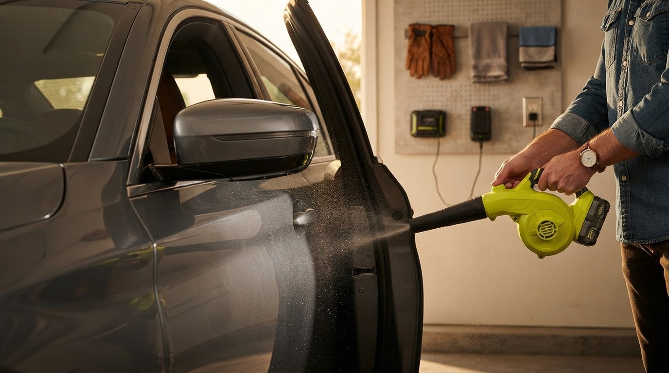 Stop Scratching Your Clear Coat: The Fast Way to Dry Door Jambs and Side Mirrors