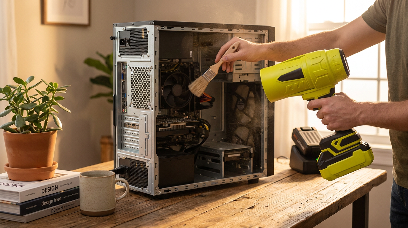 Is the Jet Blower safe for cleaning PC components?