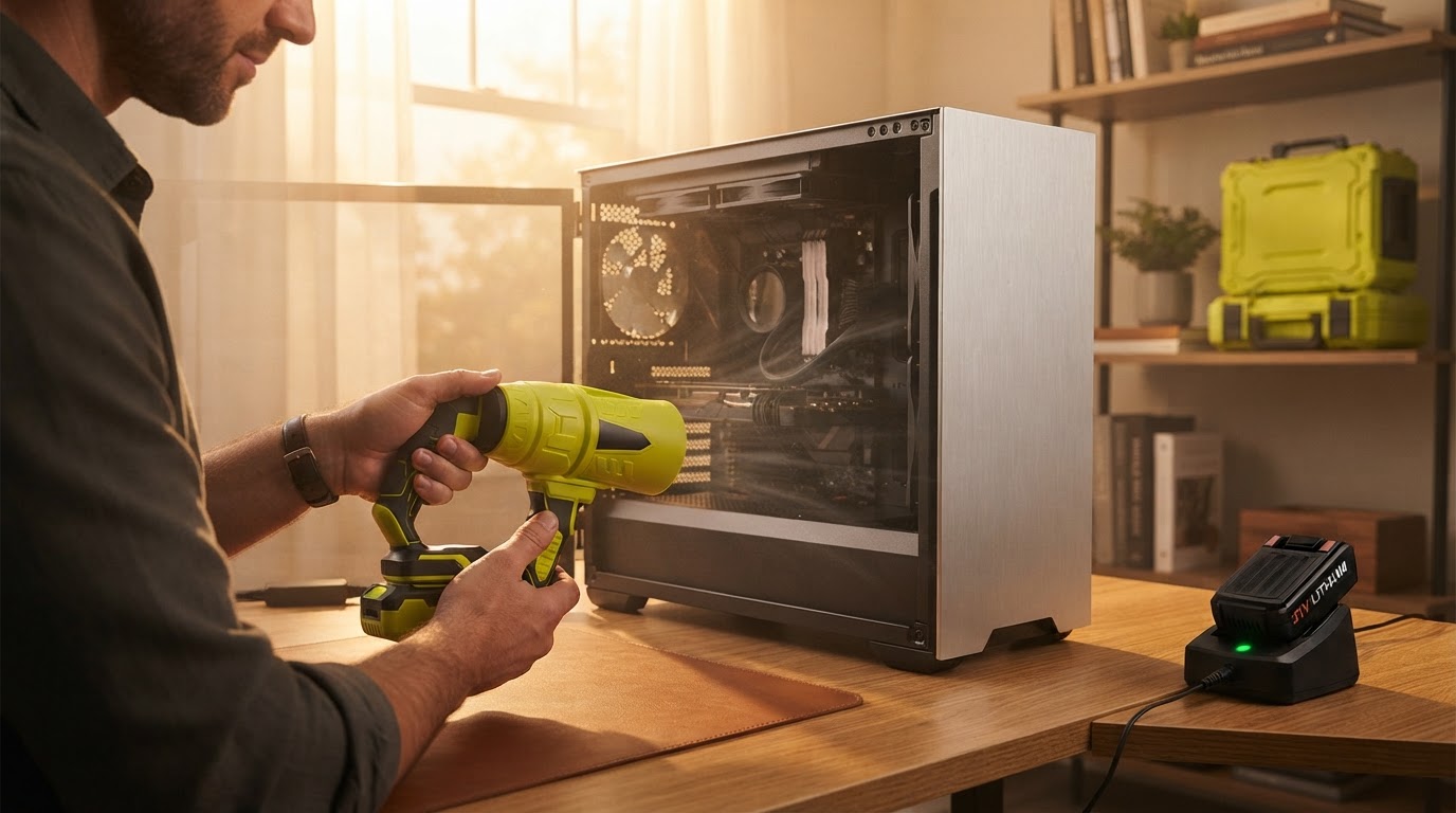 Is a Jet Blower a safe cordless electric air duster for PC?