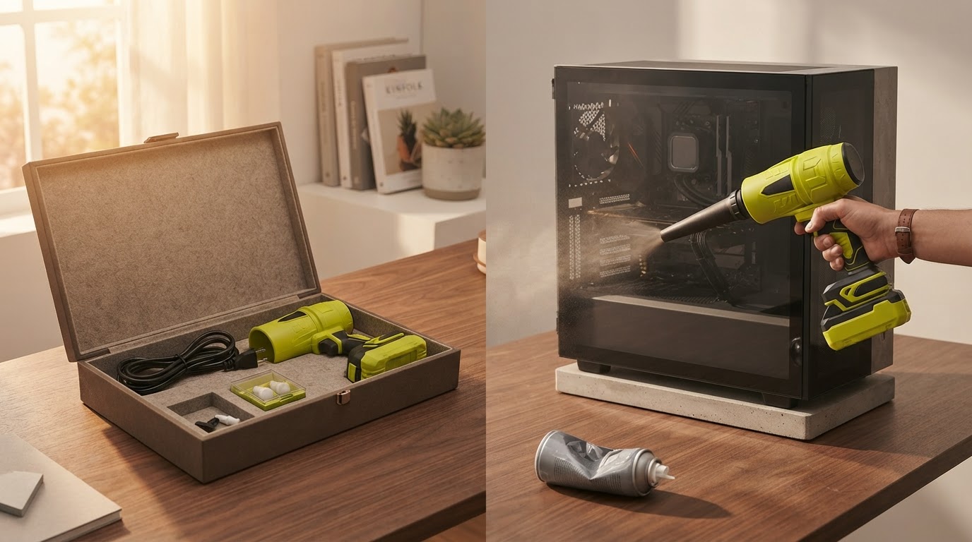 Jet Blower Precision for Cordless PC Maintenance
