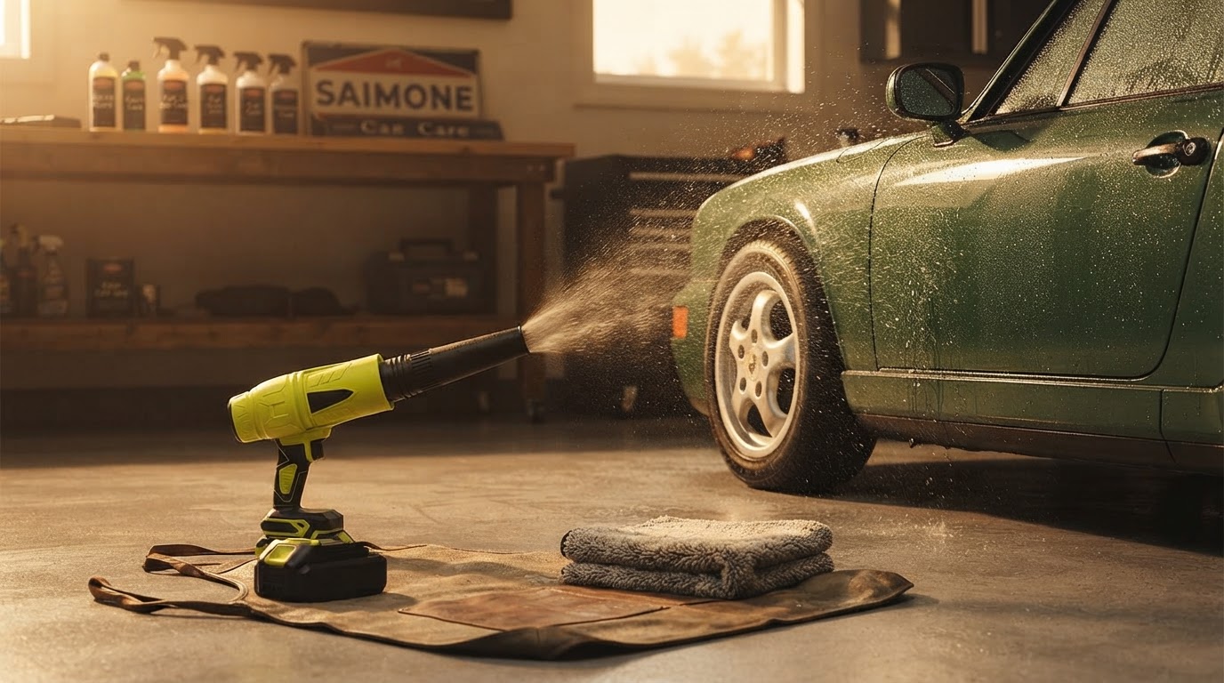 Drying Vehicles with a Jet Blower