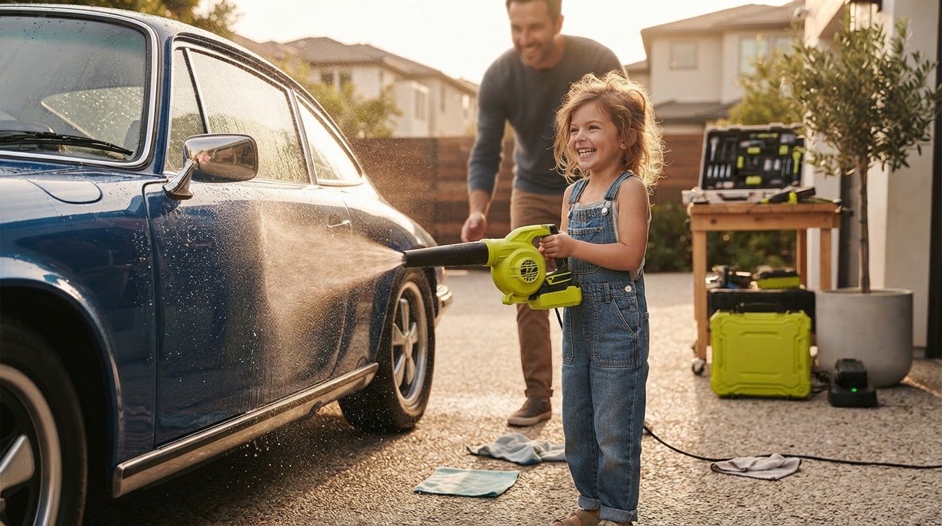 Jet Blower Techniques for Safe Car Drying