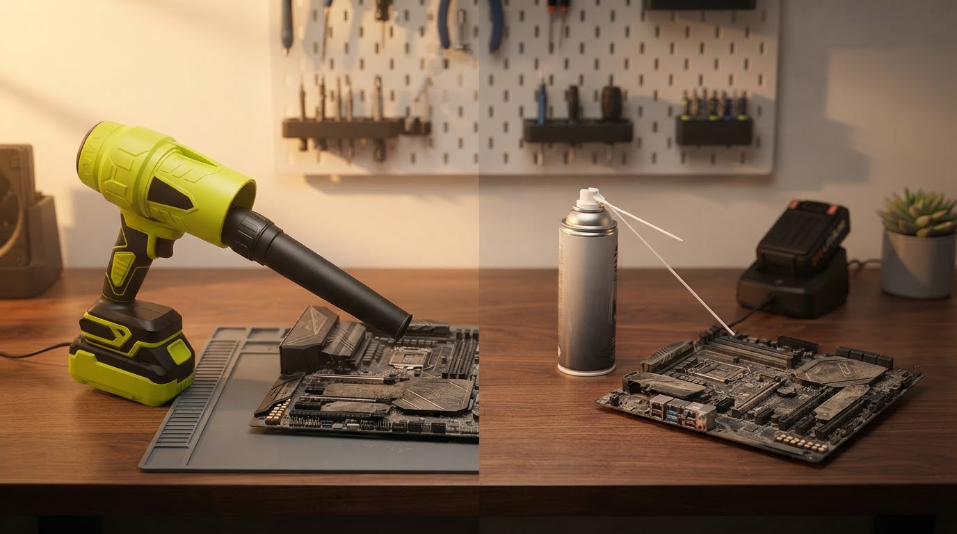 Jet Blower Efficiency vs Compressed Air Cans