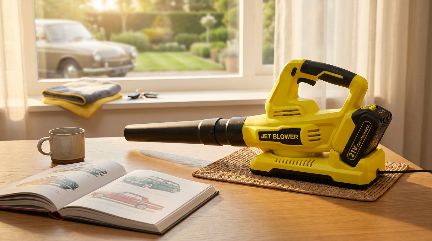 Why do detailers use Jet Blower tools for car drying?