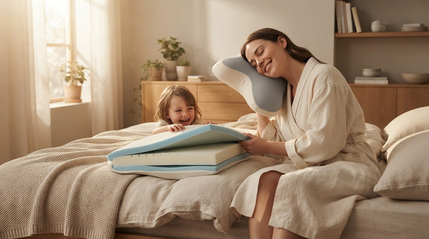 3-Layer Logic for Memory Foam Cervical Pillow Neck Pain Relief