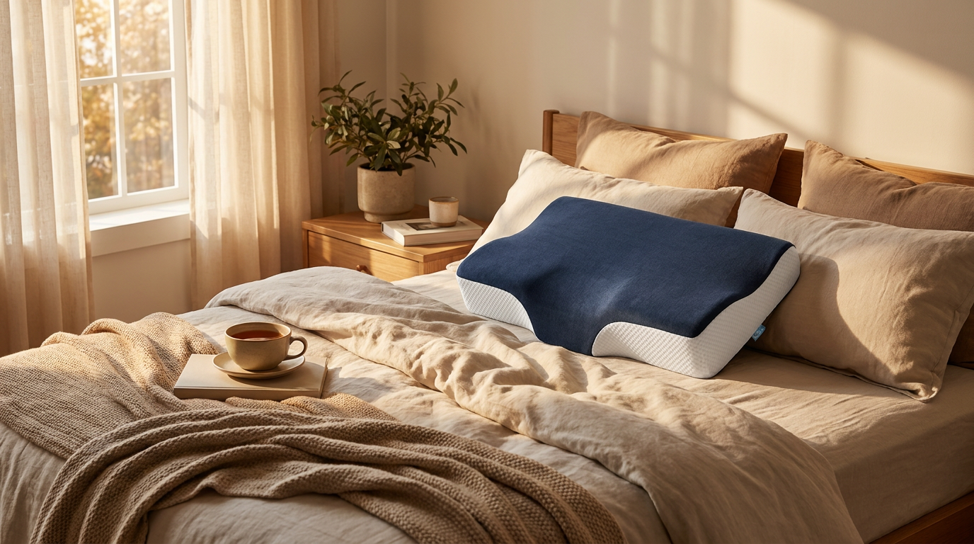 Alupssuc Cervical Neck Pillows and Memory Foam Support