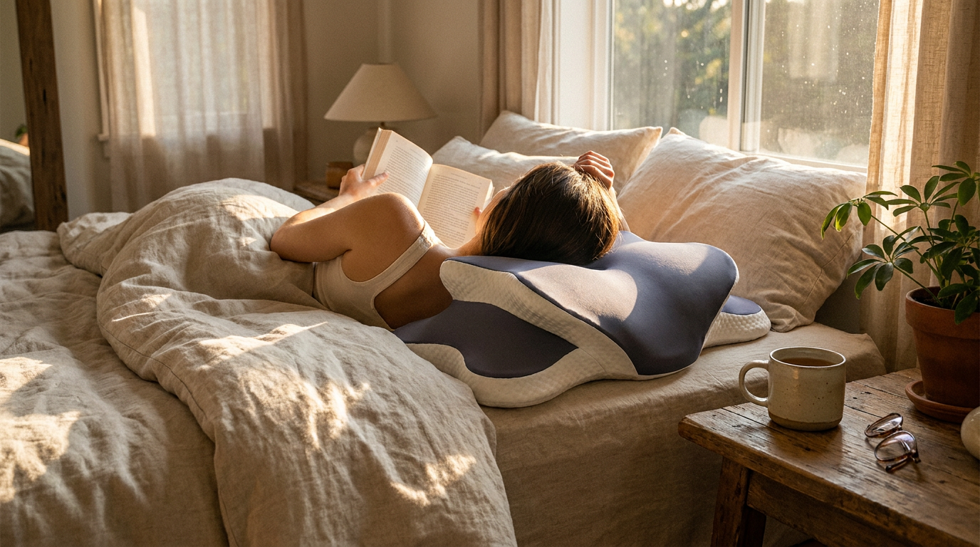 Amazon Discounts COMFYPIL Cervical Memory Foam Pillow