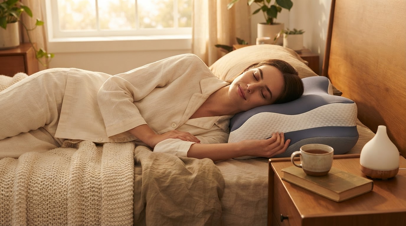 Cervical Memory Foam Pillow Deal Offers Neck Pain Relief