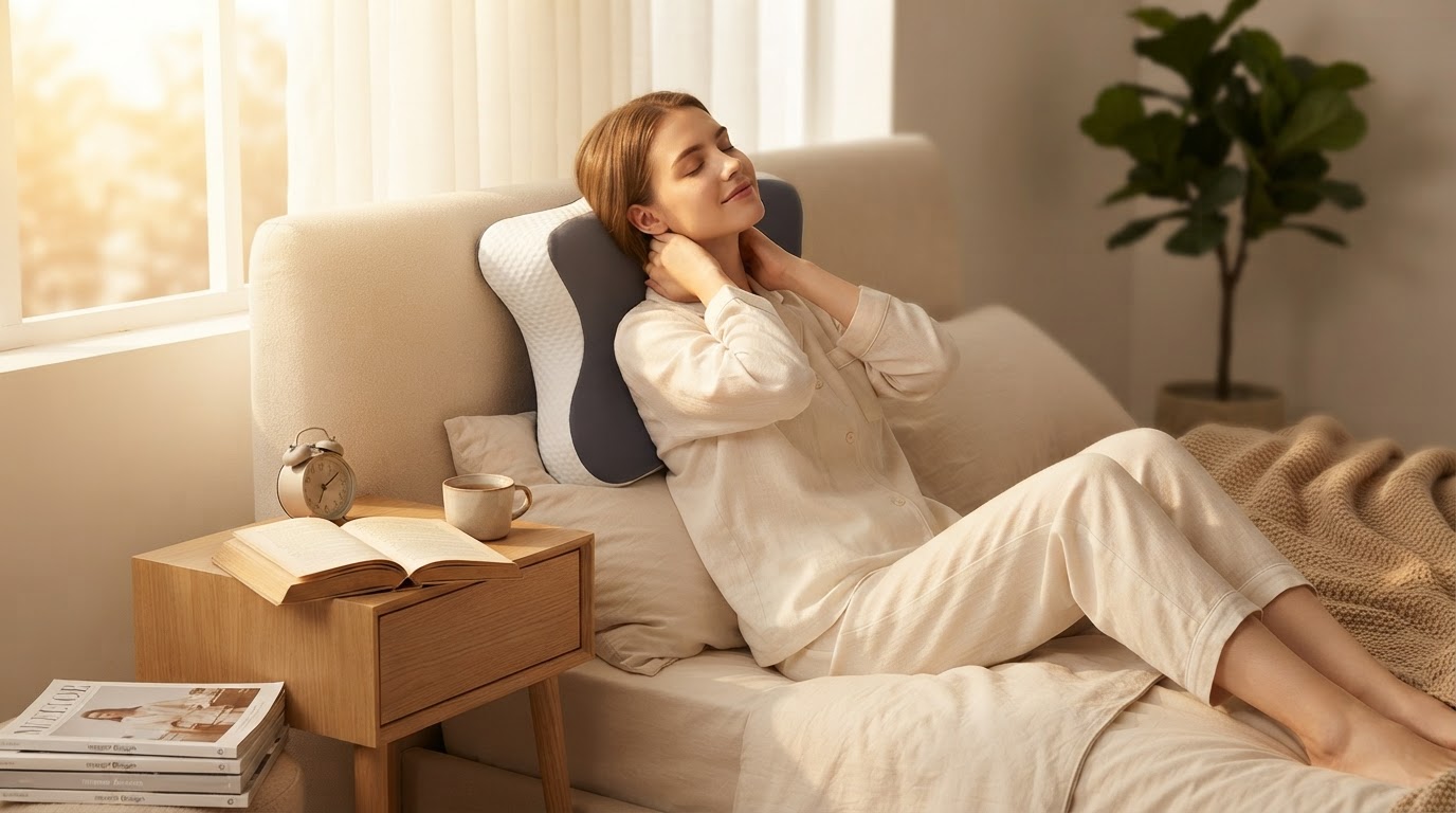 Chronic Neck Pain Relief Found in 40% Off Memory Foam Pillow