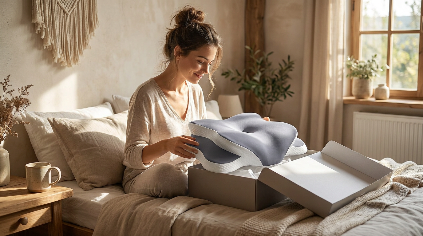 Five-Point Setup for Memory Foam Cervical Pillow Neck Pain Relief