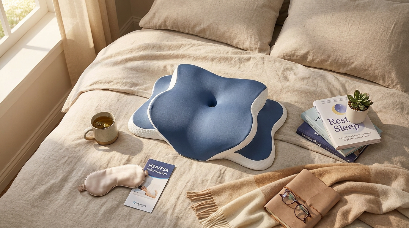 Best FSA HSA Eligible Orthopedic Pillow for Neck Pain Relief