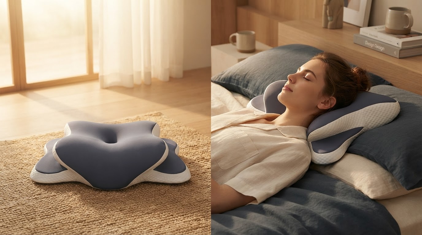 Memory Foam Cervical Pillow Neck Pain Relief for Sleep Support