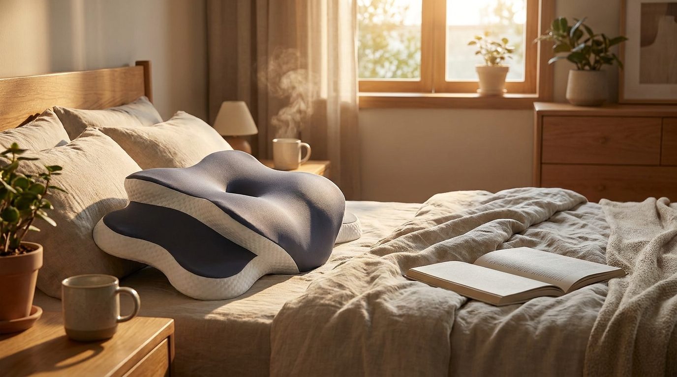 Three-Axis Support Framework for Memory Foam Cervical Pillows