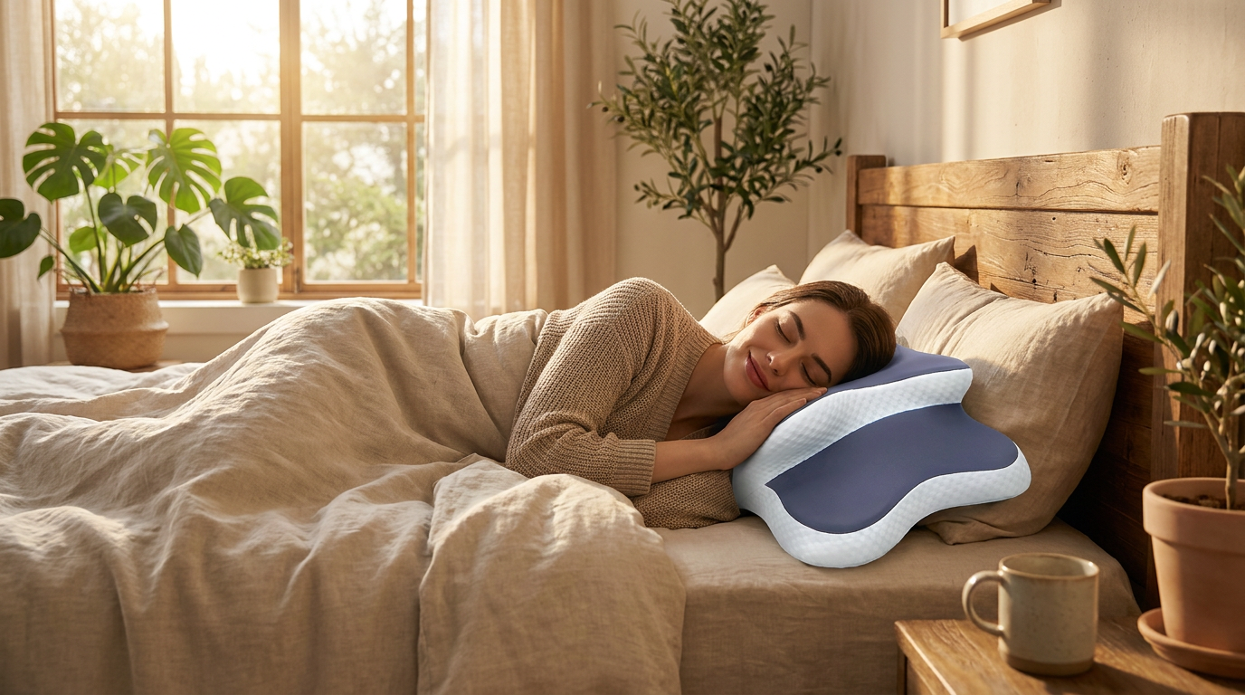 Supporting Side Sleepers with Memory Foam Cervical Pillow Neck Pain Relief