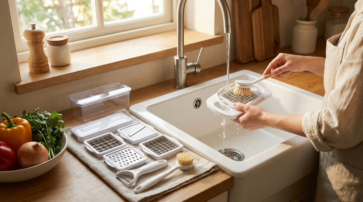 How do I maintain the Vegetable Chopper Set of 15?