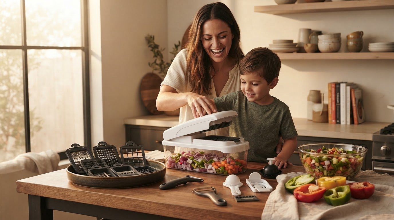 How do I use a Vegetable Chopper Set of 15 effectively?