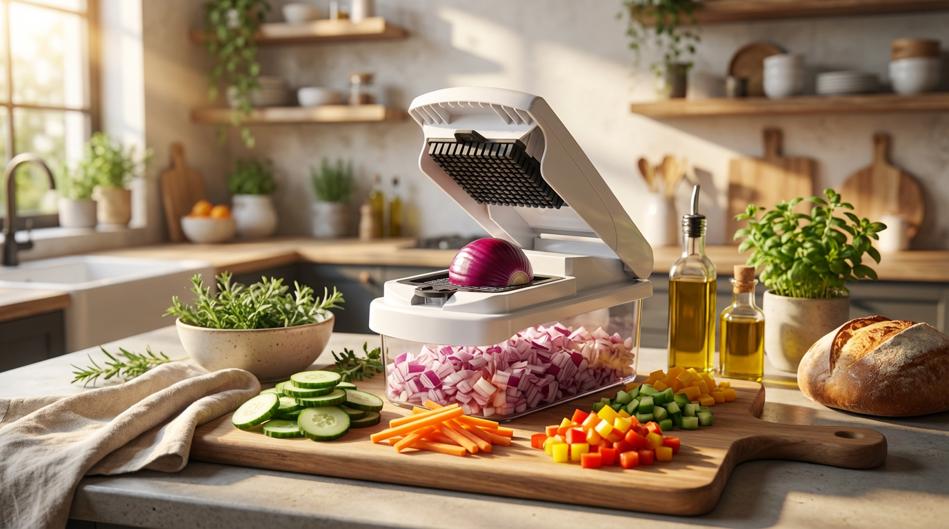 Meal Prep with a 15-Piece Vegetable Chopper & Mandoline